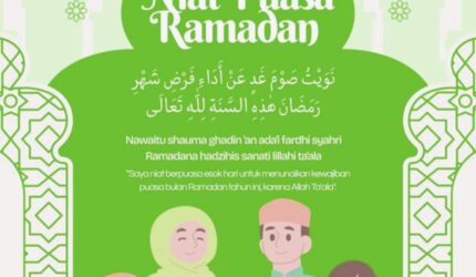 Orang sahur sebelum fajar dengan niat puasa Ramadan 2026