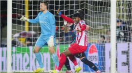 Pertandingan Club Brugge vs Atletico Madrid berlangsung dramatis dengan enam gol dan berakhir imbang 3-3.