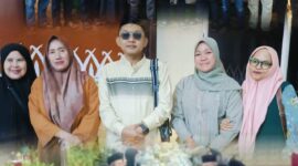 Suasana buka puasa bersama PT Trend Gen Harizon saat memperingati hari ulang tahun ke-1 perusahaan di Sungai Penuh.