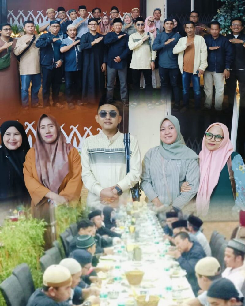 Suasana buka puasa bersama PT Trend Gen Harizon saat memperingati hari ulang tahun ke-1 perusahaan di Sungai Penuh.