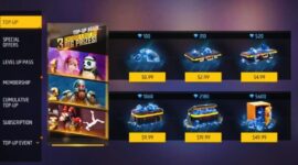 Tampilan penukaran kode redeem Free Fire edisi Ramadhan dengan hadiah SG2 ungu dan diamond gratis.