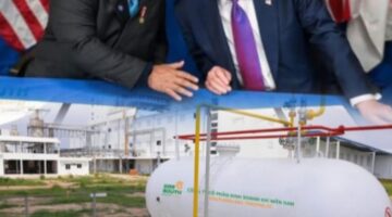 Ilustrasi pertemuan Presiden Indonesia dan Presiden Amerika Serikat dalam kerja sama perdagangan energi, seiring kebijakan pengalihan impor migas RI ke AS.