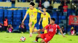 Pertandingan Persijap Jepara vs Persebaya Surabaya pada pekan ke-22 BRI Super League 2025/2026.