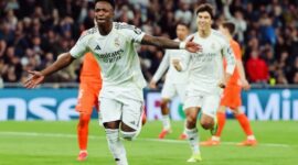 Pertandingan Osasuna vs Real Madrid pada lanjutan Liga Spanyol 2025/2026 di Stadion El Sadar.