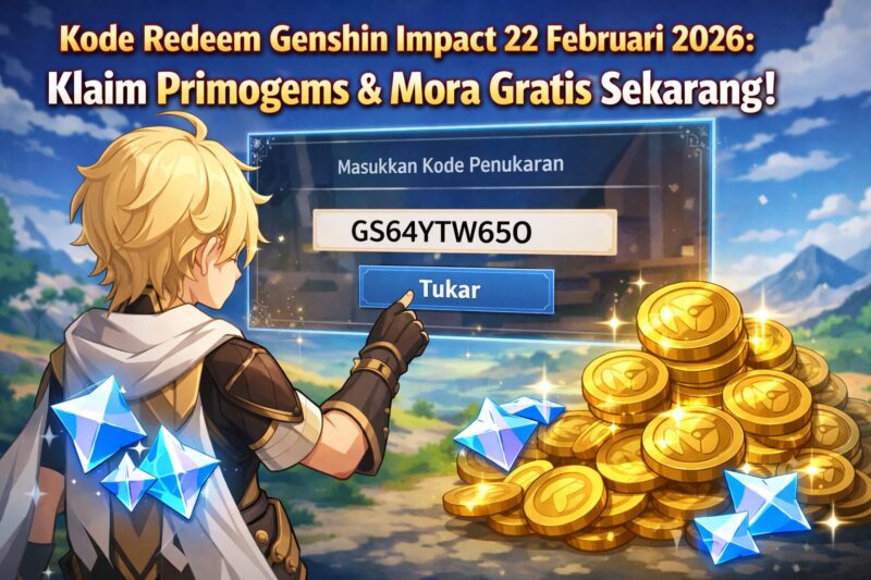 Amankan kode redeem Genshin Impact aktif Februari 2026 untuk menambah koleksi Primogems dan Mora.