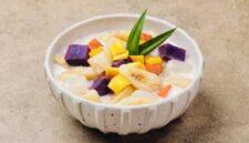 Ilustrasi kolak creamy tanpa santan yang lebih ringan dan cocok sebagai menu buka puasa sehat.