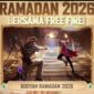 Poster resmi event Booyah Ramadhan 2026 bersama Free Fire dengan berbagai reward eksklusif gratis.