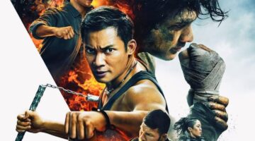 Poster film Triple Threat yang menampilkan aksi laga Iko Uwais melawan sindikat kriminal.