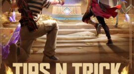 Tampilan promosi event dalam game Free Fire dari Garena dengan hadiah spesial bagi pemain.