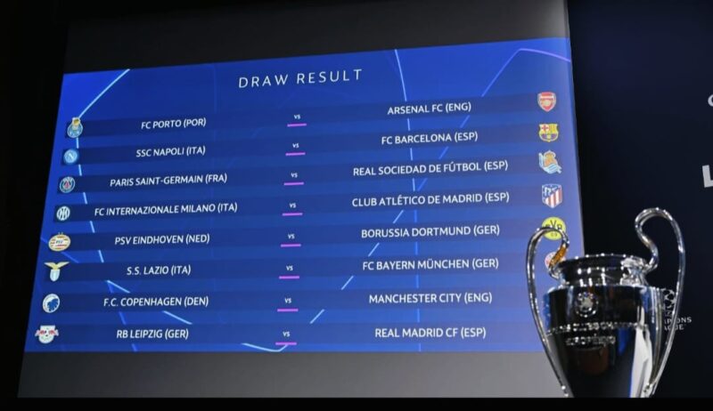 Trofi Liga Champions menjadi simbol persaingan 12 tim yang sudah memastikan tiket ke babak 16 besar musim ini.