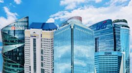 Deretan kantor pusat bank Himbara yakni BRI, Mandiri, BNI dan BTN yang bersaing dalam kinerja keuangan