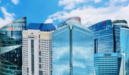 Gedung Bank Himbara BRI, Mandiri, BNI dan BTN yang mencerminkan kinerja bank BUMN 2025