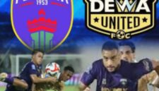 Ricky Kambuaya mencetak gol semata wayang yang membawa Dewa United menang 1-0 atas Persita Tangerang di Stadion Indomilk Arena.