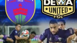 Ricky Kambuaya mencetak gol semata wayang yang membawa Dewa United menang 1-0 atas Persita Tangerang di Stadion Indomilk Arena.