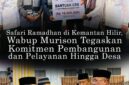 Wakil Bupati Kerinci, H. Murison, menyerahkan santunan kepada warga dan bantuan CSR Bank Jambi di Masjid At-Taqwa, Desa Kemantan Hilir, saat Safari Ramadhan 2026.