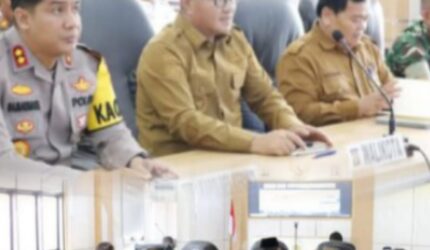 Wako Alfin saat rakor Operasi Ketupat 2026 di Polres Kerinci bersama jajaran Forkopimda.
