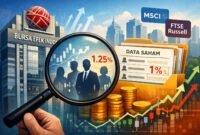 Gedung Bursa Efek Indonesia (BEI) di Jakarta. BEI resmi membuka akses informasi pemegang saham emiten di atas 1 persen kepada publik.