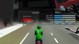 Tampilan gameplay dan menu kode redeem Ojol The Game yang sedang trending di Play Store.