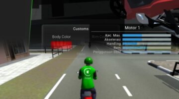 Tampilan gameplay dan menu kode redeem Ojol The Game yang sedang trending di Play Store.