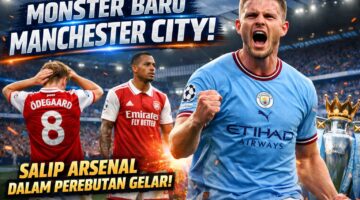 Performa impresif pemain Manchester City membuat persaingan gelar dengan Arsenal semakin sengit.