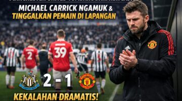 Manchester United Tumbang dari Newcastle, Michael Carrick Ngamuk dan Tinggalkan Pemain di Lapangan