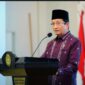 Menag Nasaruddin Umar menyampaikan rencana peringatan Nuzulul Qur’an 2026 yang akan digelar di Istana Negara, Jakarta.