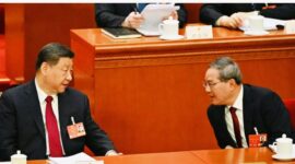 Perdana Menteri China Li Qiang mengumumkan target pertumbuhan ekonomi China 2026 sebesar 4,5–5 persen dalam sidang parlemen di Beijing.