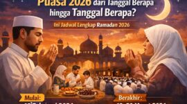 Ilustrasi suasana Ramadan saat umat Islam menjalankan ibadah puasa dan salat tarawih.