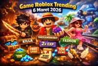 Game Roblox populer 6 Maret 2026 dengan kode redeem yang memberikan XP boost, gems, dan item eksklusif