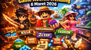 Game Roblox populer 6 Maret 2026 dengan kode redeem yang memberikan XP boost, gems, dan item eksklusif