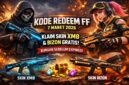 Ilustrasi kode redeem Free Fire 7 Maret 2026 yang memberikan hadiah skin XM8 dan Bizon gratis bagi pemain.