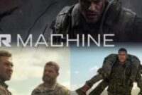 Film War Machine menghadirkan kisah aksi prajurit elit yang harus melawan mesin tempur misterius dalam latihan militer.