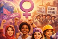 Perayaan Hari Perempuan Internasional 8 Maret 2026 menyoroti perjuangan dan kesetaraan perempuan di seluruh dunia.