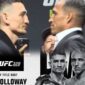 Poster pertarungan utama UFC 326 yang mempertemukan Max Holloway melawan Charles Oliveira.
