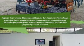 Dandim 0417/Kerinci mengikuti video conference evaluasi percepatan pembangunan KDKMP bersama Wakil Panglima TNI.