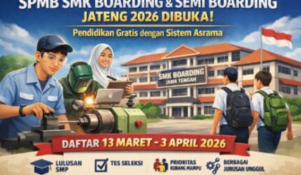Pendaftaran SPMB SMKN Boarding Jawa Tengah