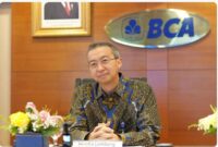 Presiden Direktur BCA Hendra Lembong saat menyampaikan rencana dividen BBCA 2026