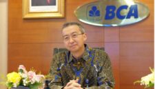 Presiden Direktur BCA Hendra Lembong saat menyampaikan rencana dividen BBCA 2026