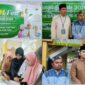 santunan kepada anak yatim dan anak berkebutuhan khusus pada kegiatan Yatim Fest di Masjid Syuhada Desa Pelayang Raya Kecamatan Sungai Bungkal.