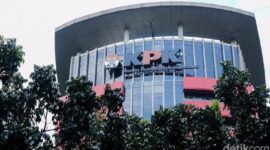 Gedung Komisi Pemberantasan Korupsi (KPK) di Jakarta tempat pemeriksaan kasus OTT Bupati Cilacap.