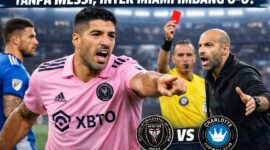 Luis Suarez memimpin lini serang Inter Miami saat menghadapi Charlotte FC di laga MLS.