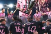 Lionel Messi merayakan gol free kick spektakuler bersama Inter Miami saat menghadapi New York City FC di MLS 2026.