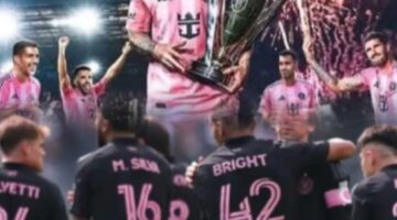 Lionel Messi merayakan gol free kick spektakuler bersama Inter Miami saat menghadapi New York City FC di MLS 2026.