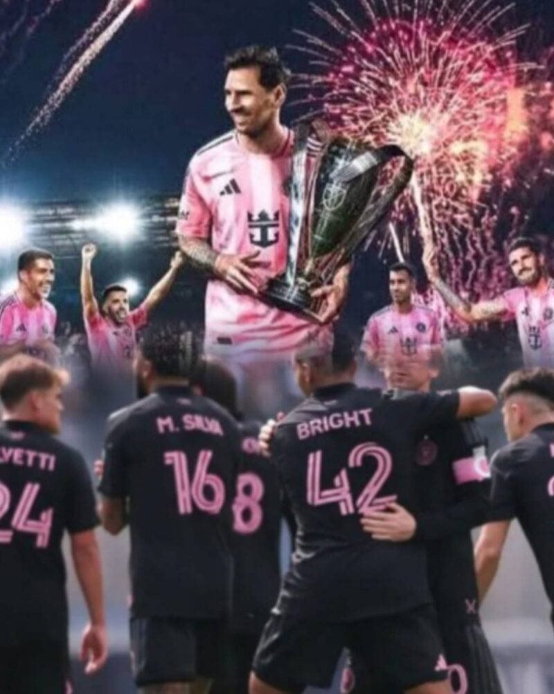 Lionel Messi merayakan gol free kick spektakuler bersama Inter Miami saat menghadapi New York City FC di MLS 2026.