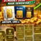 Ilustrasi emas batangan Antam, UBS, dan Galeri24 yang mengalami kenaikan harga pada 31 Maret 2026.
