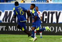 Gabriel Silva menjadi bintang kemenangan Arema FC setelah mencetak dua gol ke gawang Persis Solo.