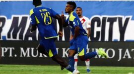 Gabriel Silva menjadi bintang kemenangan Arema FC setelah mencetak dua gol ke gawang Persis Solo.