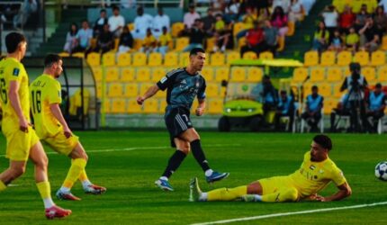 Cristiano Ronaldo mencetak gol saat Al Nassr menang 4-0 atas Al Wasl di perempat final AFC Champions League Two