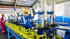 Ilustrasi tabung LPG 3 kg bersubsidi dan Bright Gas 12 kg non-subsidi yang mengalami kenaikan harga signifikan. 