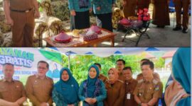 Suasana pelayanan KB gratis dalam rangka Hari Kartini 2026 di Kota Sungai Penuh yang diikuti masyarakat dan kader PKK.